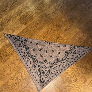 Soft Brown Bandana Neck Scarf